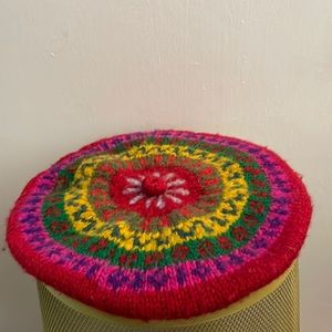 Colorful wool beret